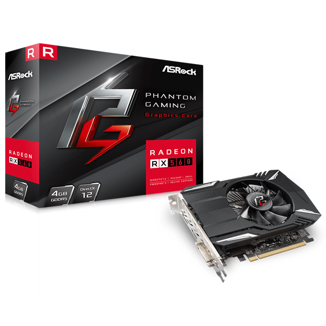 ASRock Radeon RX 560 Phantom Edition 4GB Graphics Card