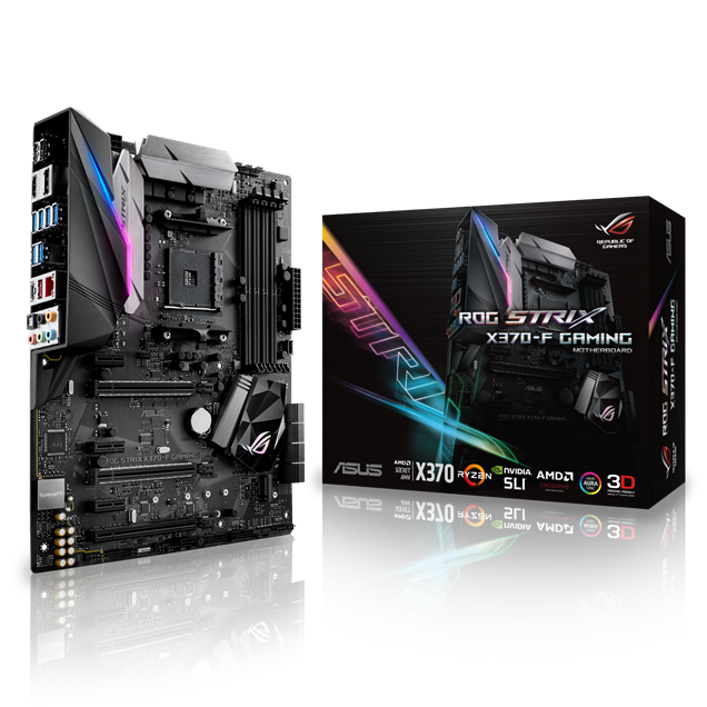 ASUS ROG STRIX X370-F GAMING ATX Motherboard for AMD AM4 CPUs