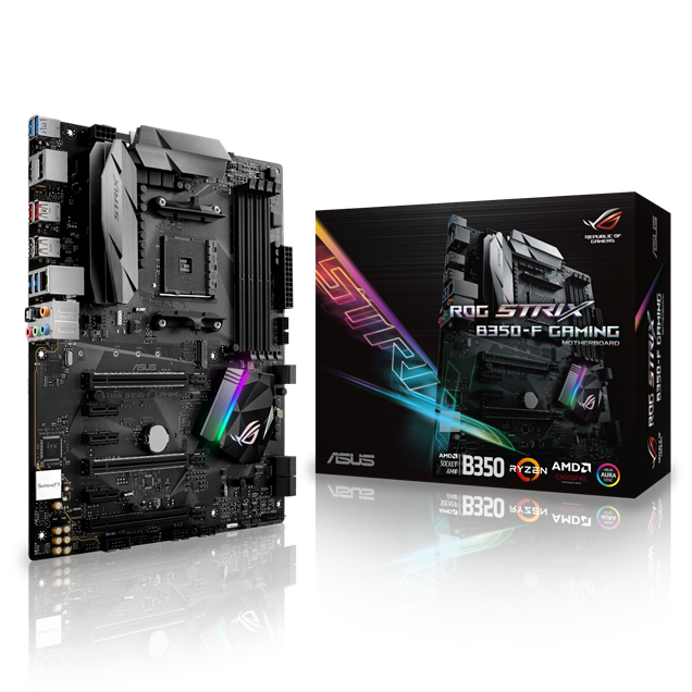 ASUS ROG STRIX B350-F GAMING ATX Motherboard for AMD AM4 CPUs