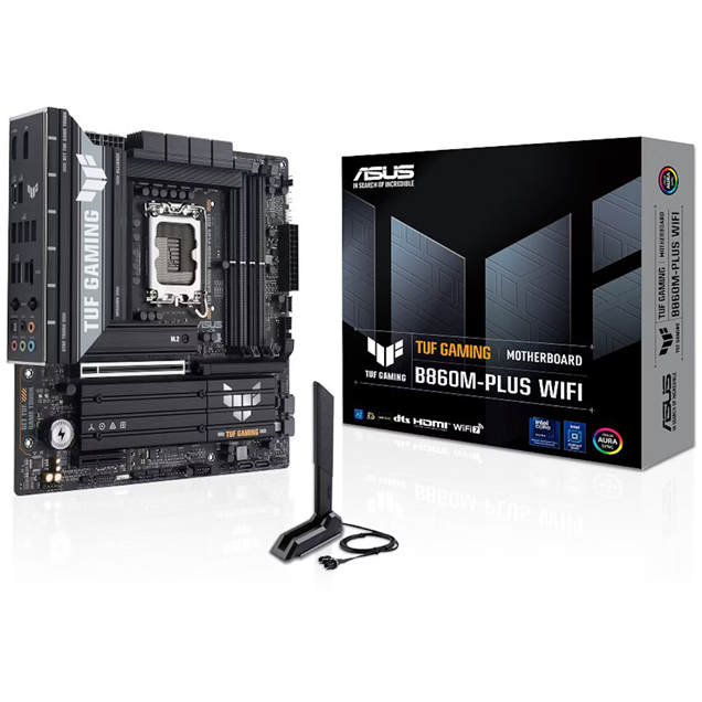 ASUS TUF Gaming B860M-Plus WiFi mATX Motherboard for Intel LGA1851 CPUs