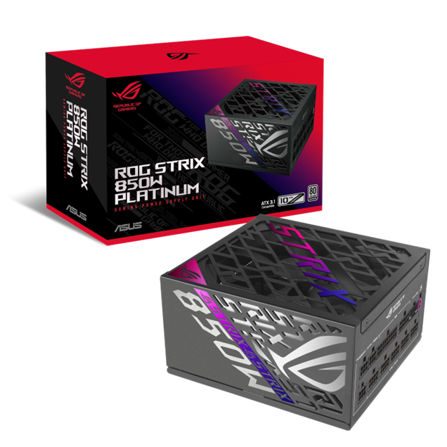 850W ASUS ROG Strix Platinum Modular 80 Plus Platinum PSU