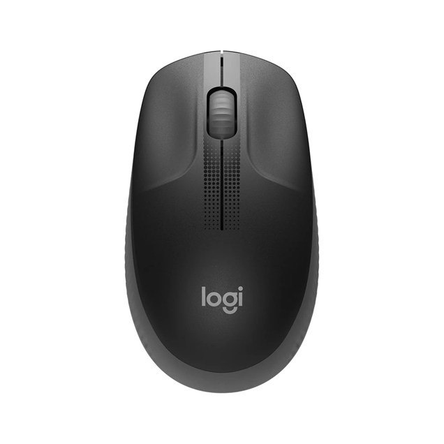Logitech M190 Full-size Wireless Mouse in Charcoal