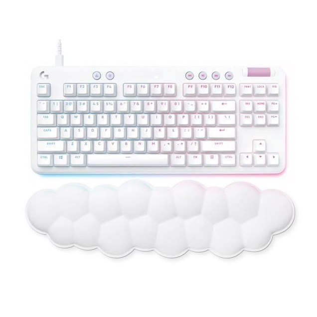 Logtech G713 Gaming Keyboard with Linear Keys - White Mist