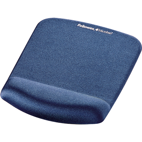 Fellowes PlushTouch Mousepad Wrist Support - Blue