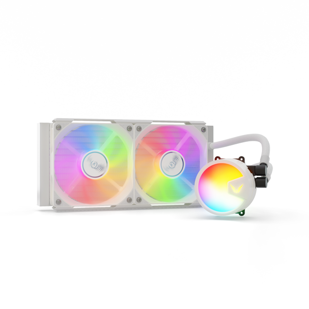 Valkyrie A240 240mm AiO Liquid CPU Cooler in White
