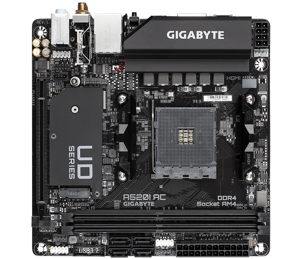 Gigabyte A520I AC AMD Socket AM4 A520 Chipset Mini-ITX Motherboard