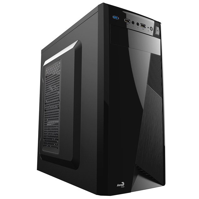 Aero Cool CS1101 Mid Tower Case - Black 