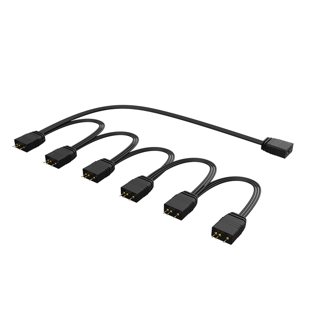 Akasa 1 to 6 Addressable RGB Splitter Cable