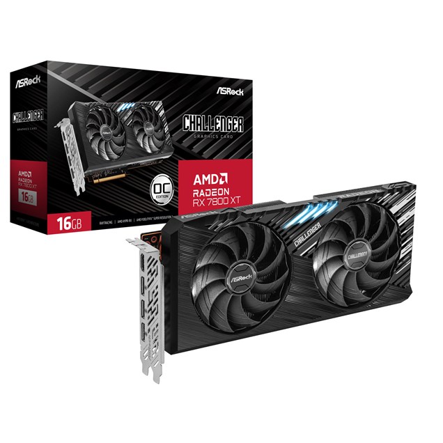 ASRock Radeon RX 7800 XT Challenger OC 16GB GDDR6 Graphics Card