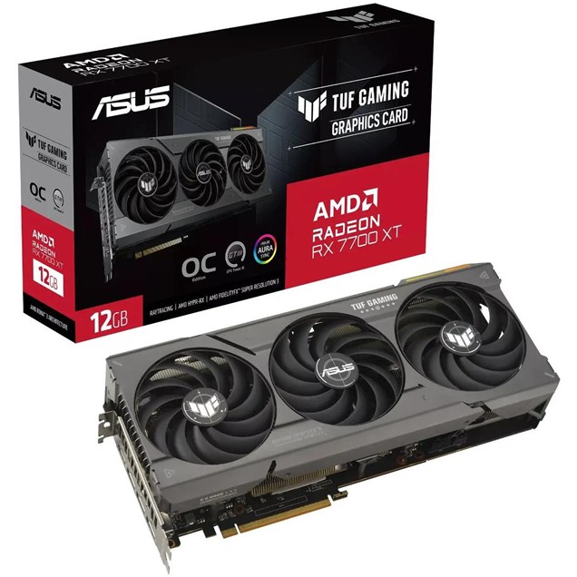 ASUS Radeon RX 7700 XT TUF OC 12GB GDDR6 Graphics Card