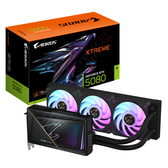 Gigabyte GeForce RTX 5080 Xtreme Waterforce OC 16GB GDDR7 Graphics Card