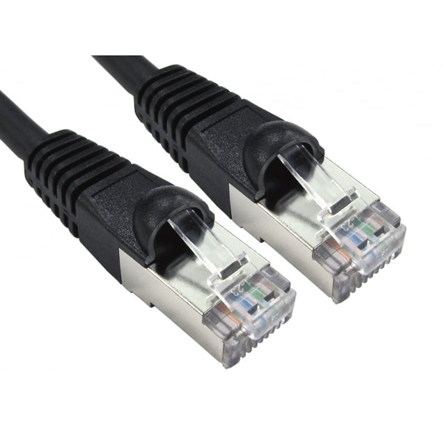 Cables Direct 1m CAT6A Patch Cable (Black)