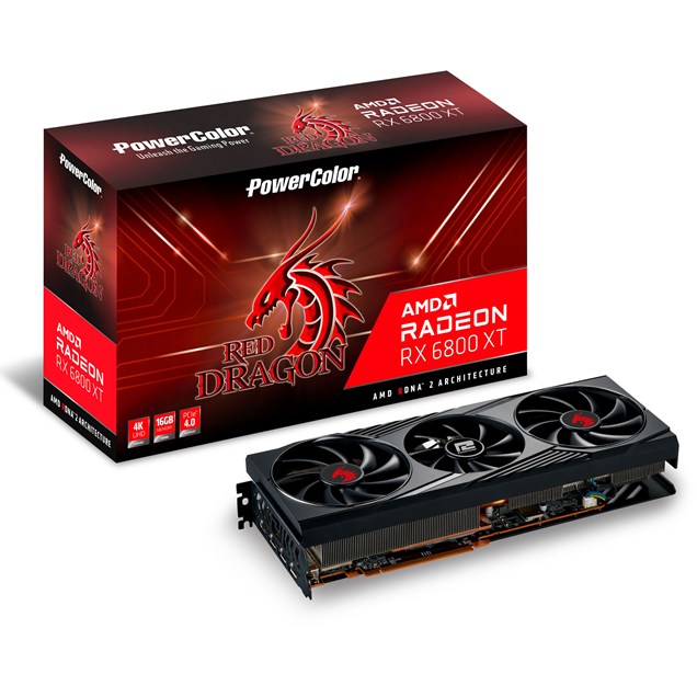 PowerColor Radeon RX 6800 XT Red Dragon OC 16GB Graphics Card