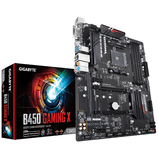 Gigabyte B450 Gaming X ATX Motherboard for AMD AM4 CPUs
