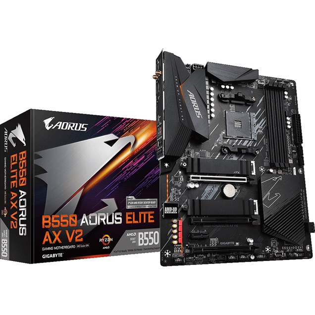 Gigabyte B550 AORUS ELITE AX V2 ATX Motherboard for AMD AM4 CPUs