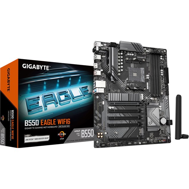 Gigabyte B550 EAGLE WIFI6 ATX Motherboard for AMD Socket AM4 CPUs