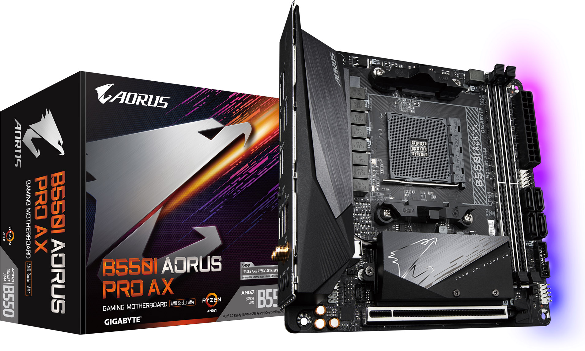 GIGABYTE B550I AORUS PRO AX【ジャンク扱い】 Gigabyte B550I AORUS PRO AX AMD Socket AM4 B550 Chipset Mini-ITX