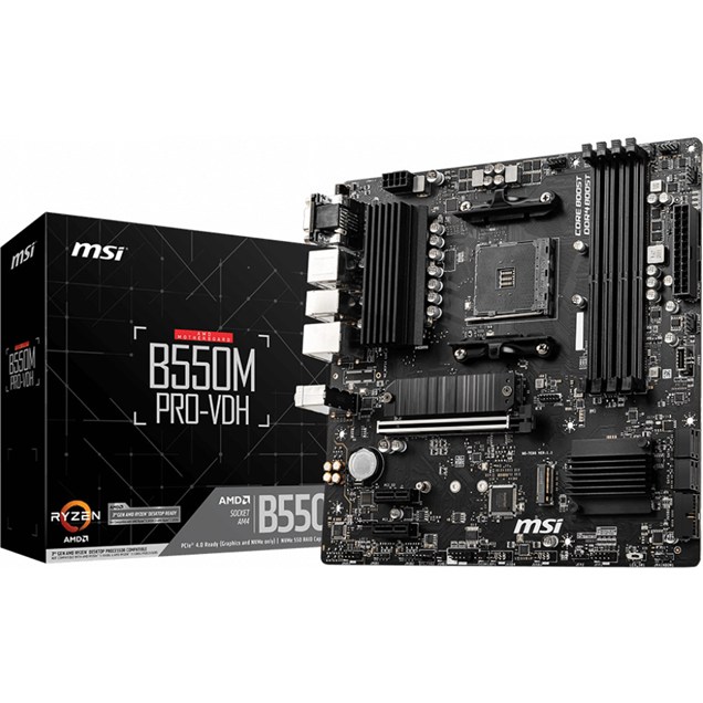 MSI B550M PRO-VDH mATX Motherboard for AMD AM4 CPUs