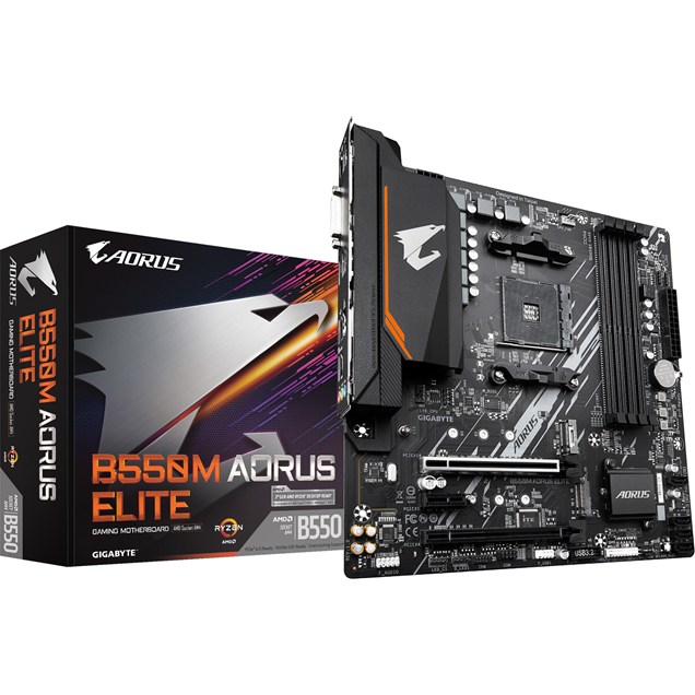 Gigabyte B550M AORUS ELITE mATX Motherboard for AMD Socket AM4 CPUs