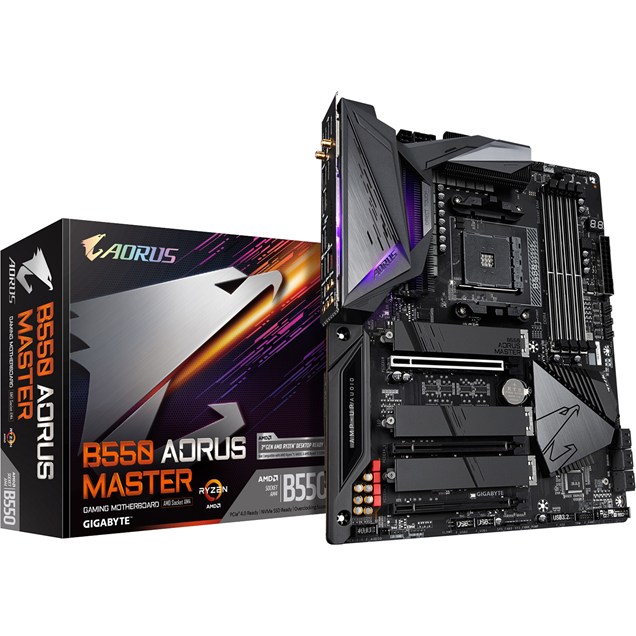Gigabyte B550 AORUS MASTER ATX Motherboard for AMD AM4 CPUs