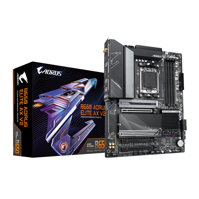 Gigabyte B650 AORUS ELITE AX V2 ATX Motherboard for AMD Socket AM5 CPUs
