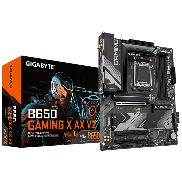 Gigabyte B650 GAMING X AX V2 ATX Motherboard for AMD Socket AM5 CPUs