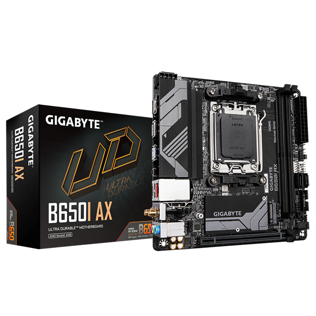 Gigabyte B650I AX ITX Motherboard for AMD Socket AM5 CPUs