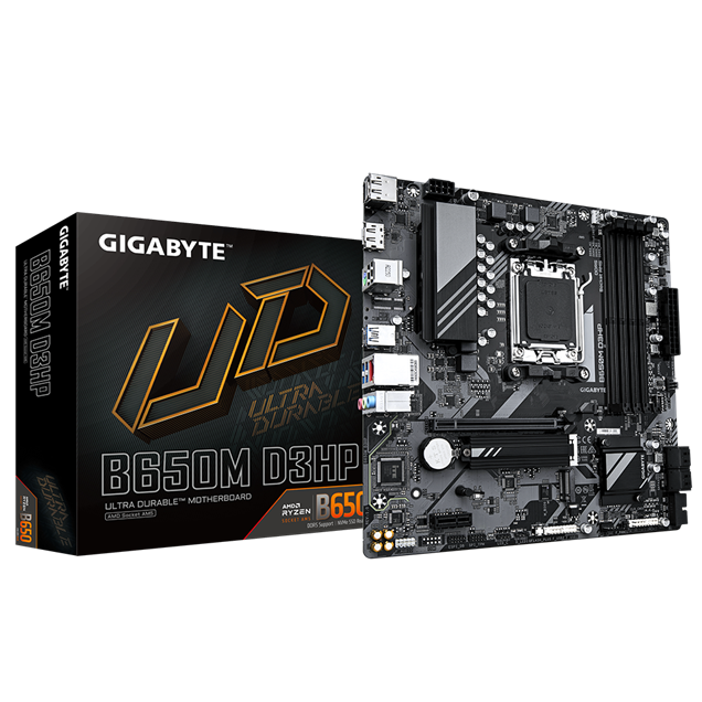 Gigabyte B650M D3HP mATX Motherboard for AMD AM5 CPUs