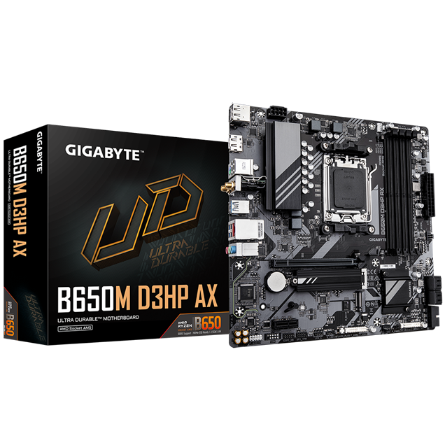 Gigabyte B650M D3HP AX mATX Motherboard for AMD Socket AM5 CPUs