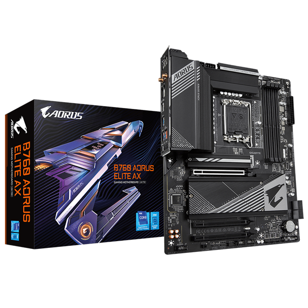 Gigabyte B760 AORUS ELITE AX ATX Motherboard for Intel LGA1700 CPUs