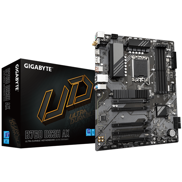 Gigabyte B760 DS3H AX ATX Motherboard for Intel LGA1700 CPUs