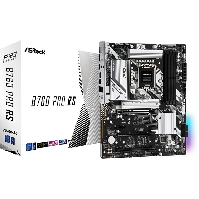 ASRock B760 Pro RS ATX Motherboard for Intel Socket 1700 CPUs