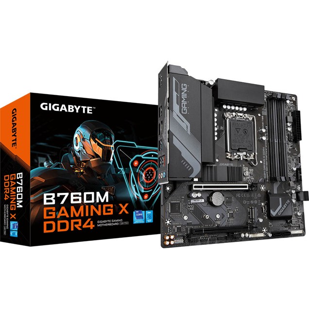Gigabyte B760M GAMING X DDR4 mATX Motherboard for Intel LGA1700 CPUs