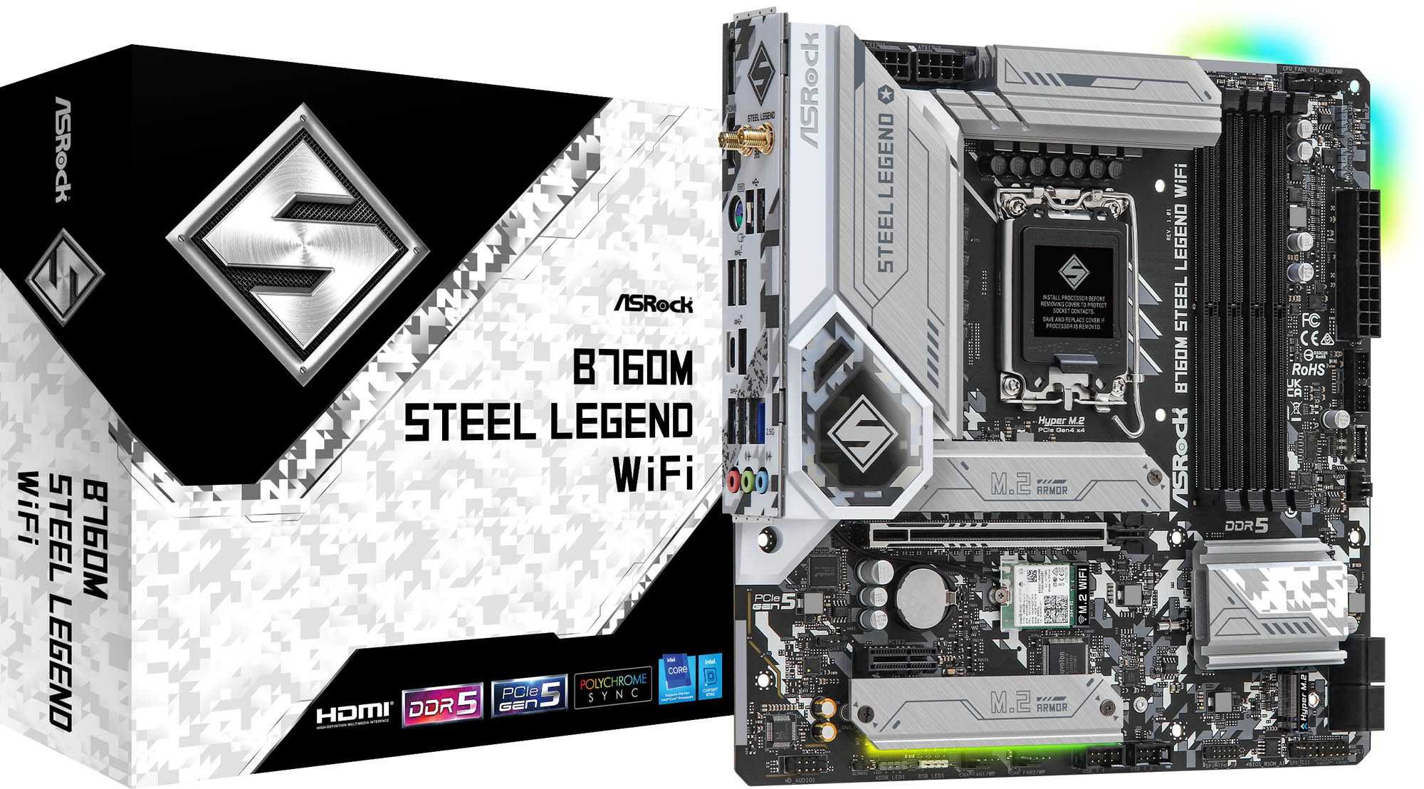 ASRock B760M Steel Legend WiFi Motherboard - CCL Computers