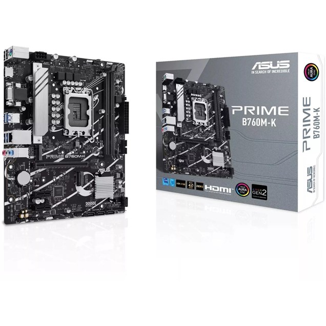 ASUS Prime B760M-K mATX Motherboard for Intel LGA1700 CPUs