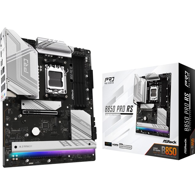 ASRock B850 Pro RS ATX Motherboard for AMD AM5 CPUs