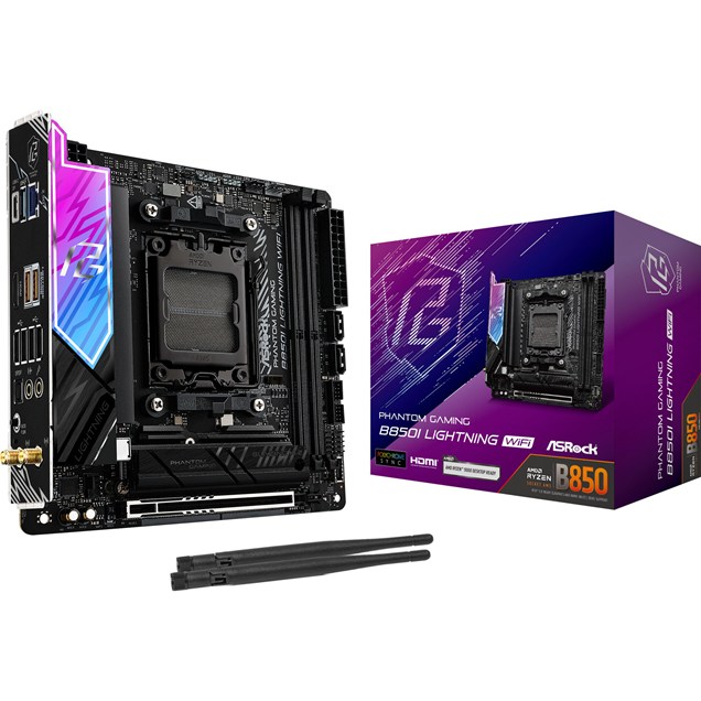 ASRock B850I Lightning WiFi ITX Motherboard for AMD AM5 CPUs