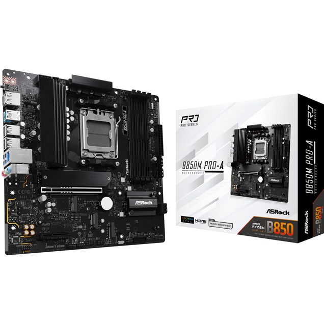ASRock B850M Pro-A mATX Motherboard for AMD AM5 CPUs