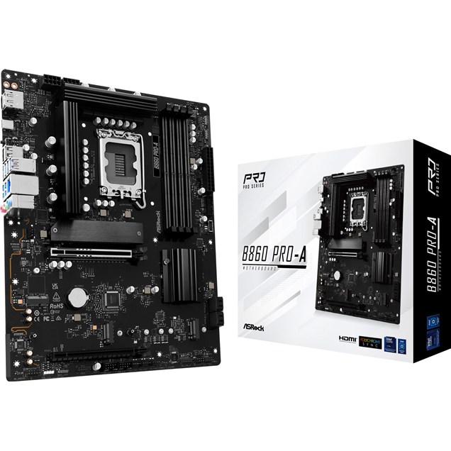 ASRock B860 Pro-A ATX Motherboard for Intel LGA1851 CPUs