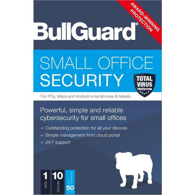 BullGuard Small Office Security License, 10 Seats for 1 Year