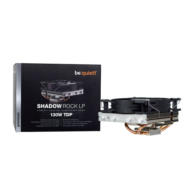 BeQuiet! Shadow Rock LP CPU Cooler with Pure Wings 2 Fan