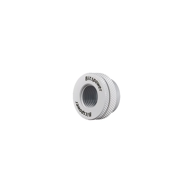 Bitspower 1/4 inch to Female 1/4 inch Adapter in Deluxe White