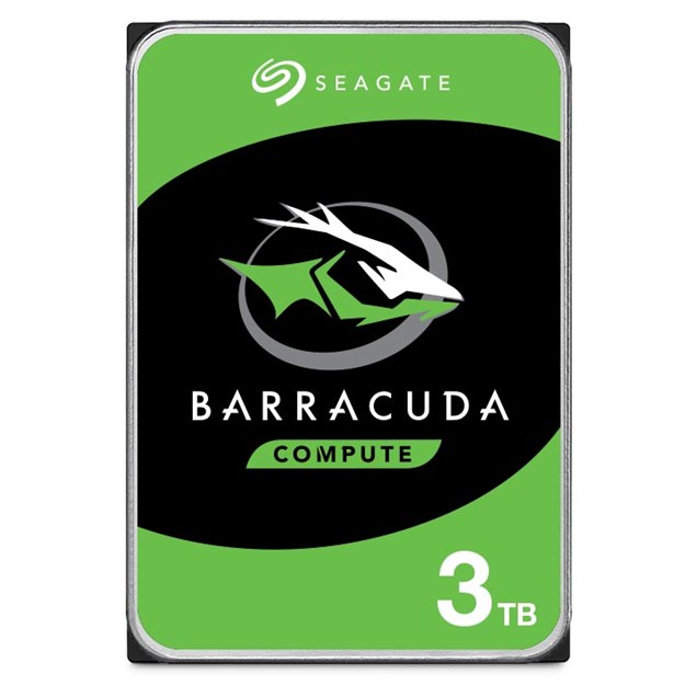 3TB Seagate BarraCuda 3.5" SATA III Hard Drive - 5400RPM, 256MB Cache