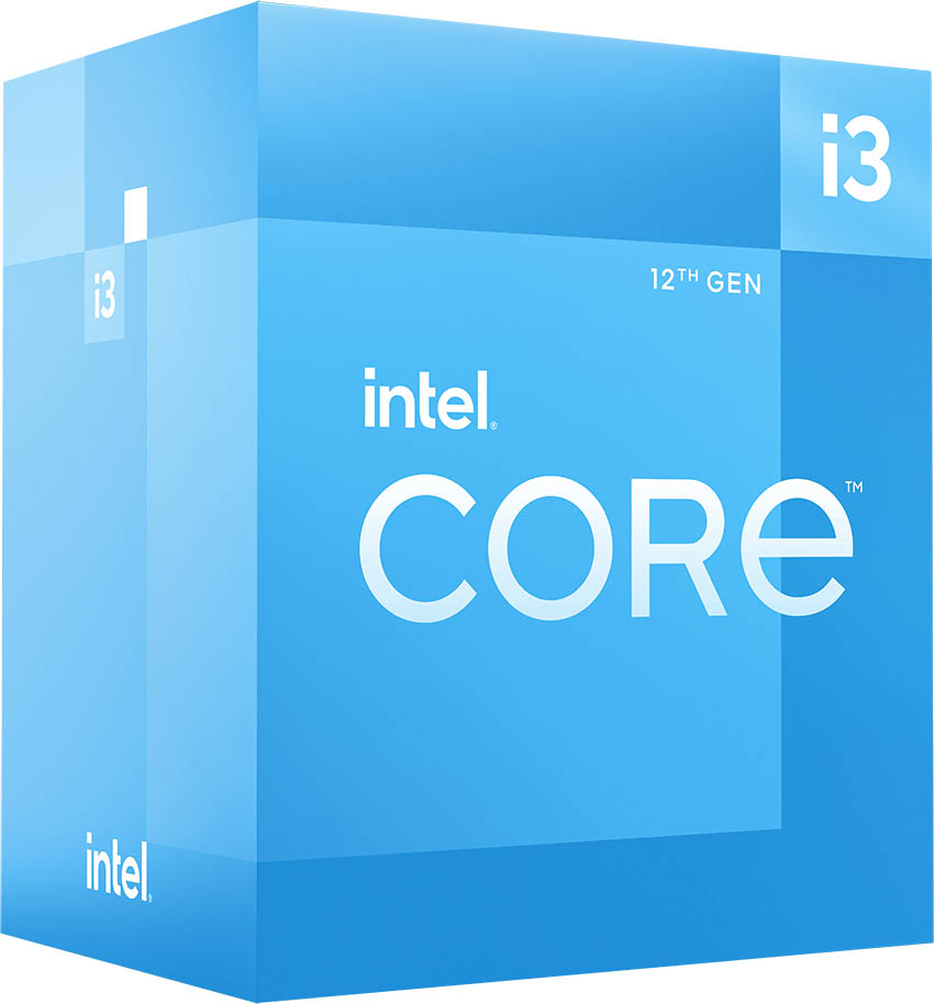 Intel Core i3-12100 Desktop Processor, 3.3GHz Base, 4.3GHz Turbo