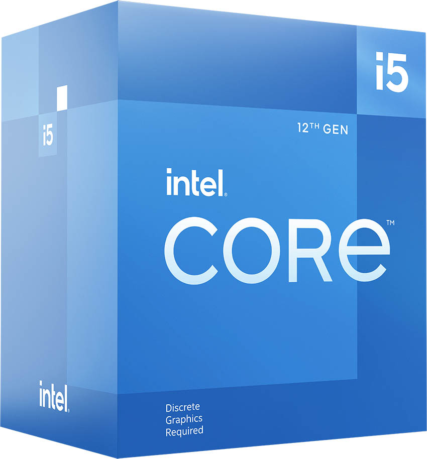 CPU Intel Core i5-12400F LGA1700 Intel Core i5-12400F Desktop Processor, 2.5GHz Base, 4.4GHz Turbo