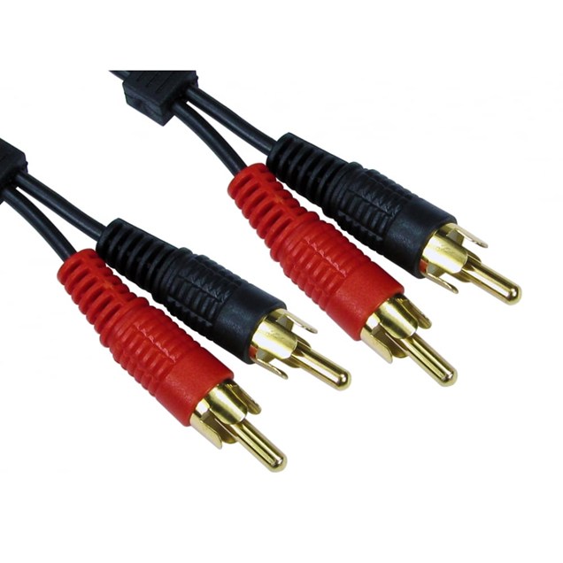 Cables Direct 5m Twin RCA Audio Cable