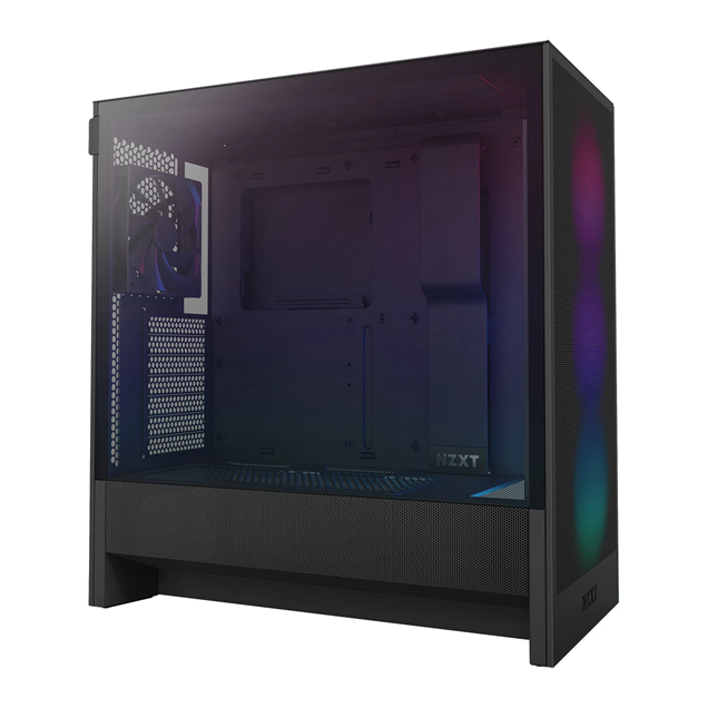 NZXT H5 Flow RGB Mid Tower Gaming Case - Black 