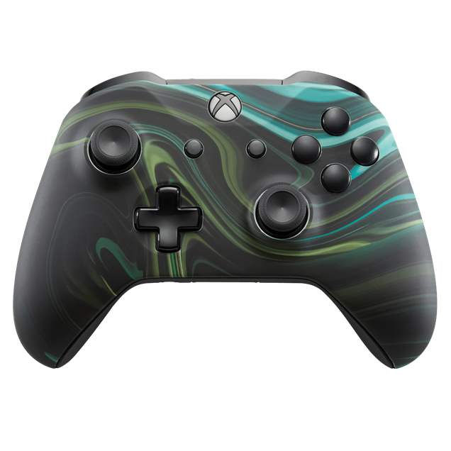 Custom Controllers UK Xbox One S Controller - Forest Vibe Edition, Black Highlights