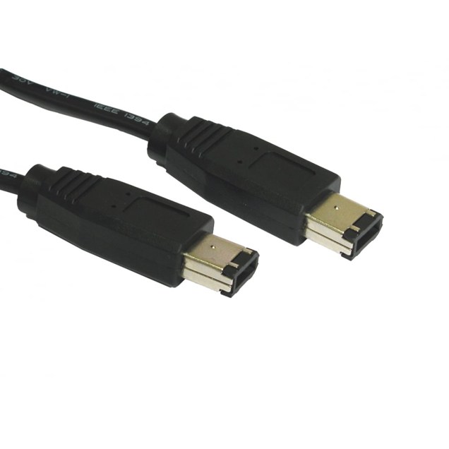 Cables Direct 5m 6-pin Male to 6-pin Male Firewire Cable