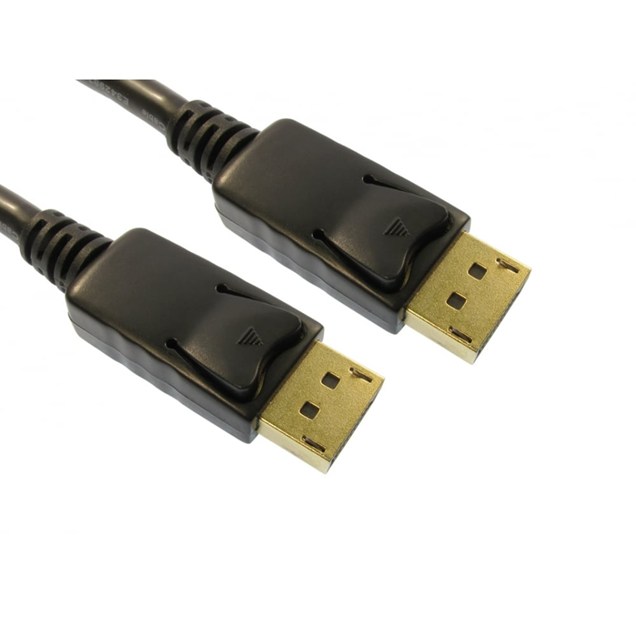 Cables Direct 2m Locking DisplayPort Cable